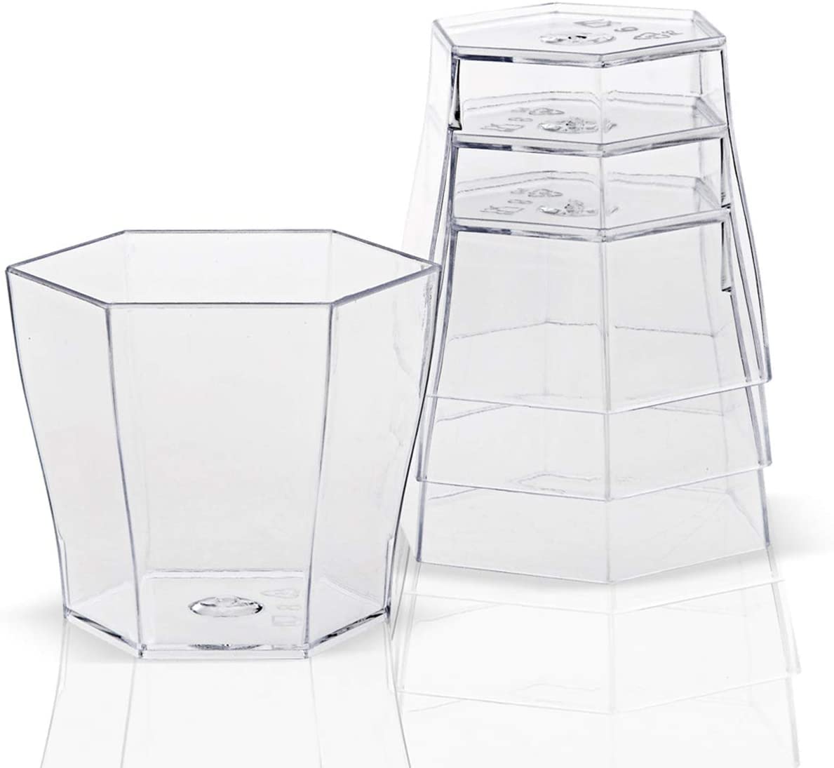 Alpha Basics 50ml Plastic Dessert Pudding Cup(Pack of 20)