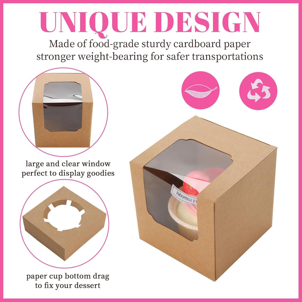 Alpha Basics Kraft Cupcake Box
