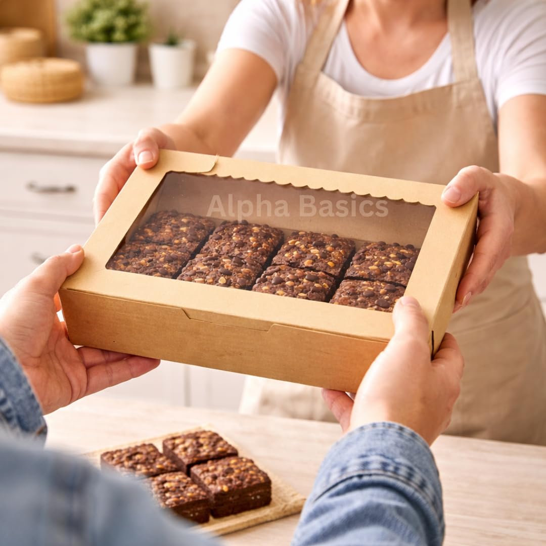 Alpha Basics Brown Brownie Boxes