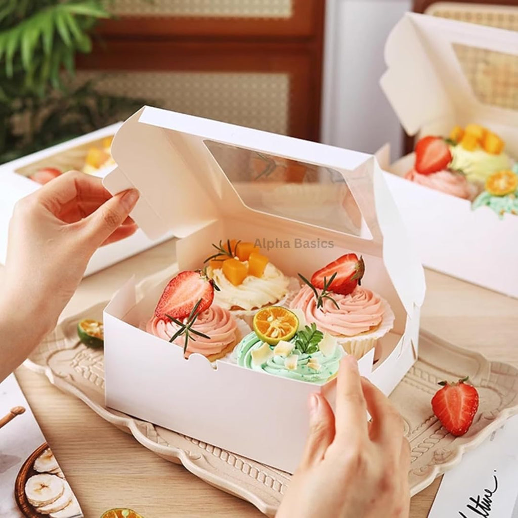 Alpha Basics Kraft Cupcake Box