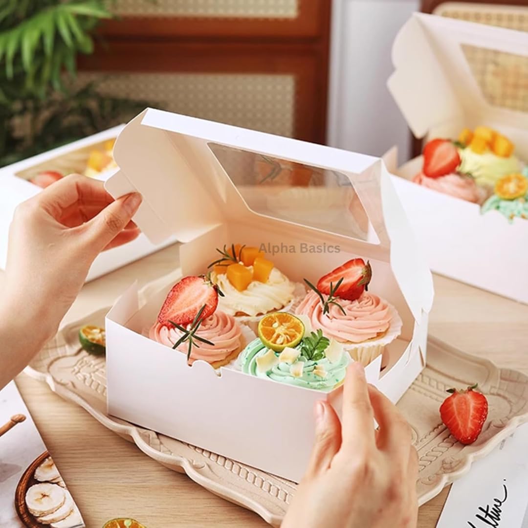 Alpha Basics Kraft Cupcake Box