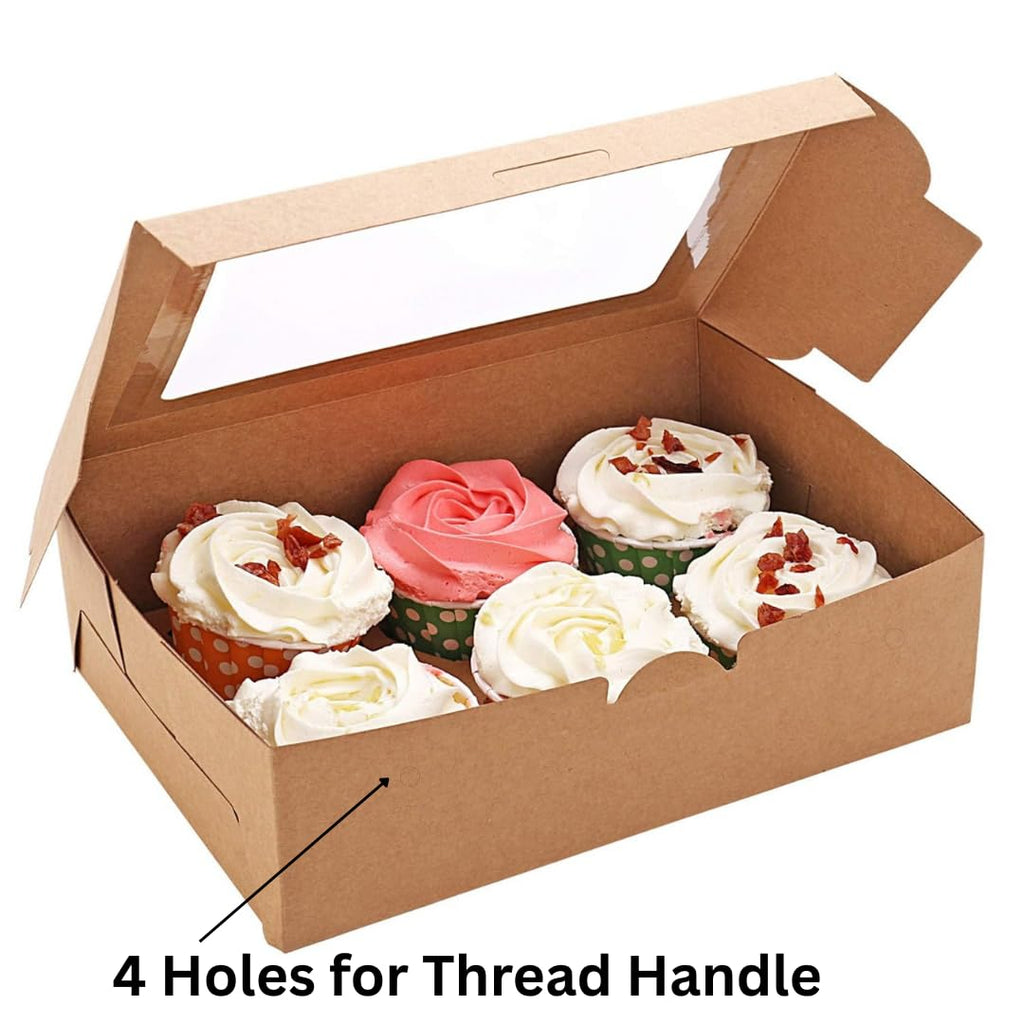 Alpha Basics Kraft Cupcake Box