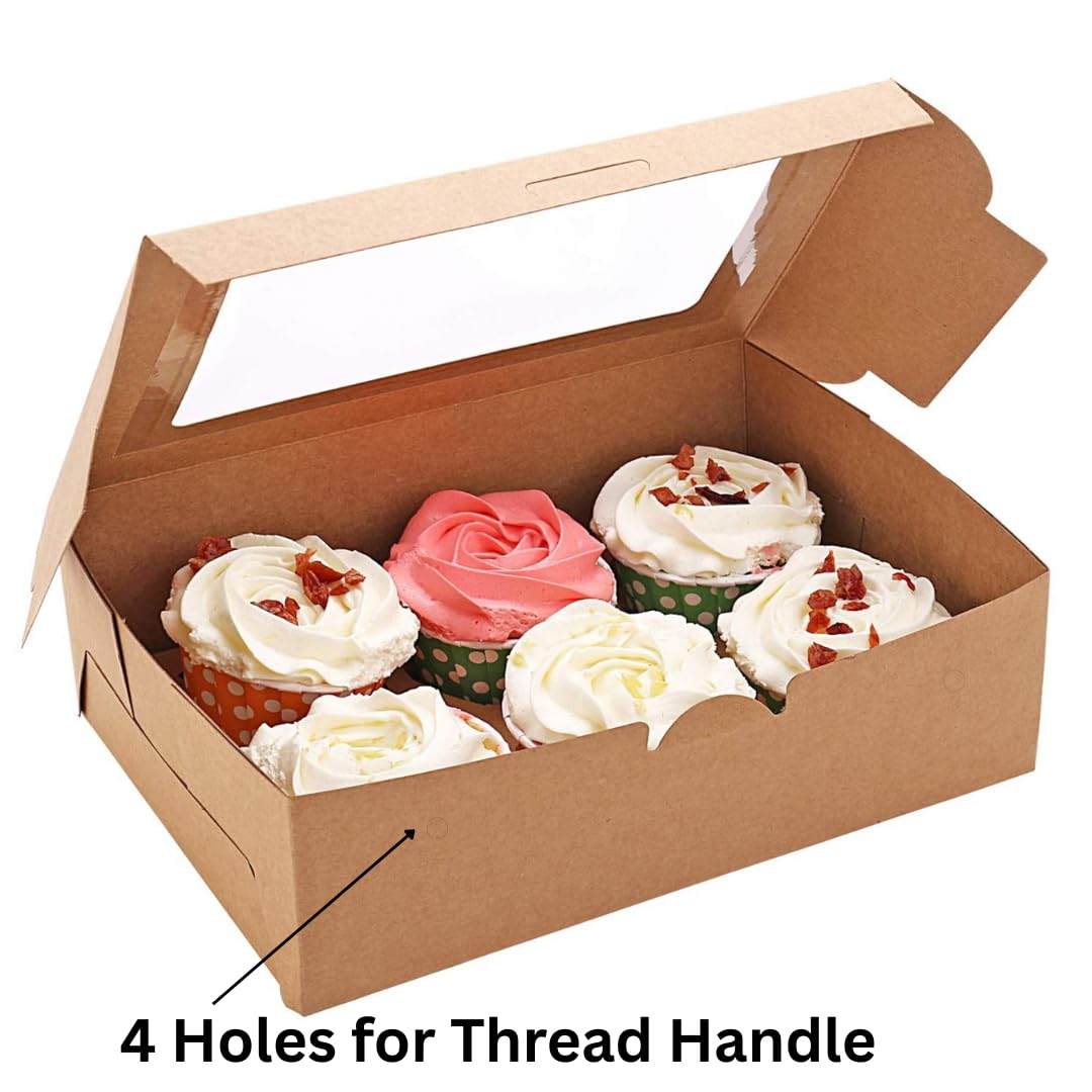 Alpha Basics Kraft Cupcake Box