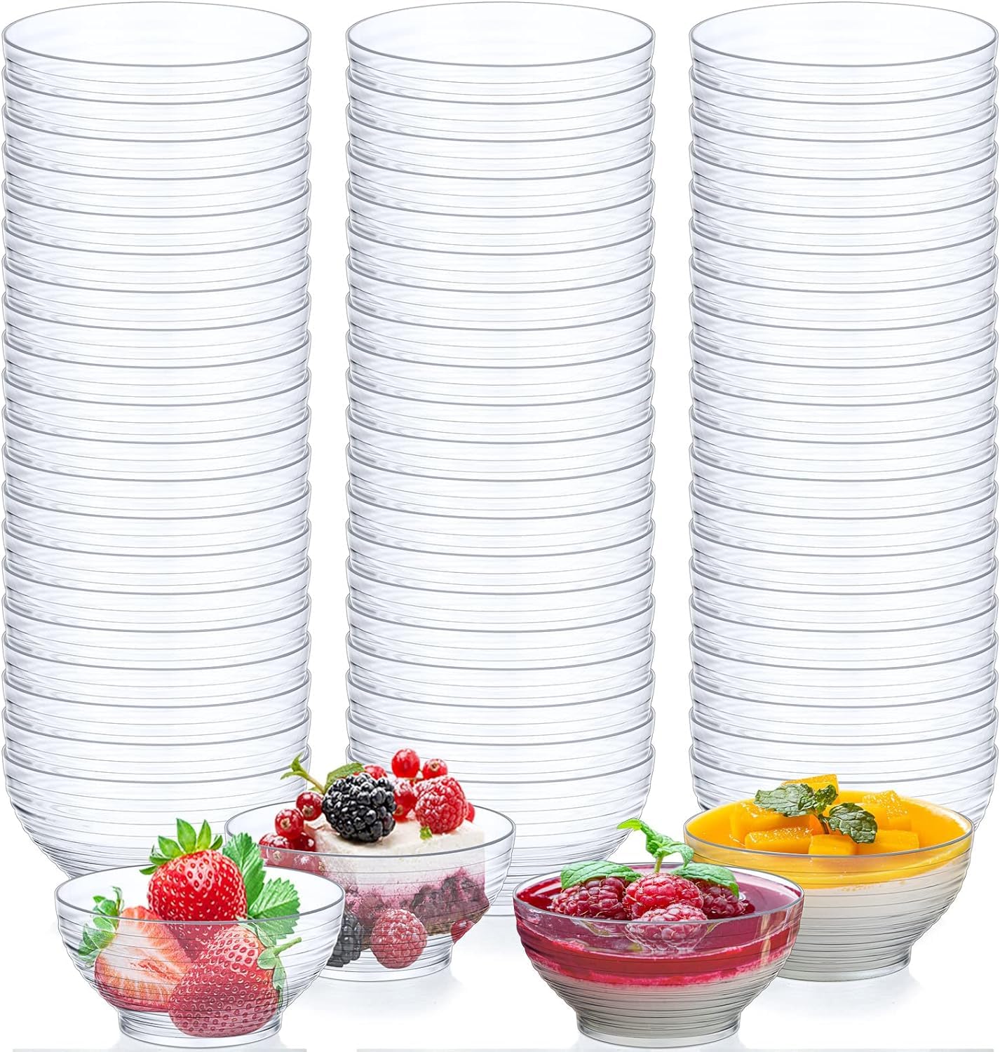 Alpha Basics 10pcs 125ml PL Dessert Mousse Cups Pudding serveware
