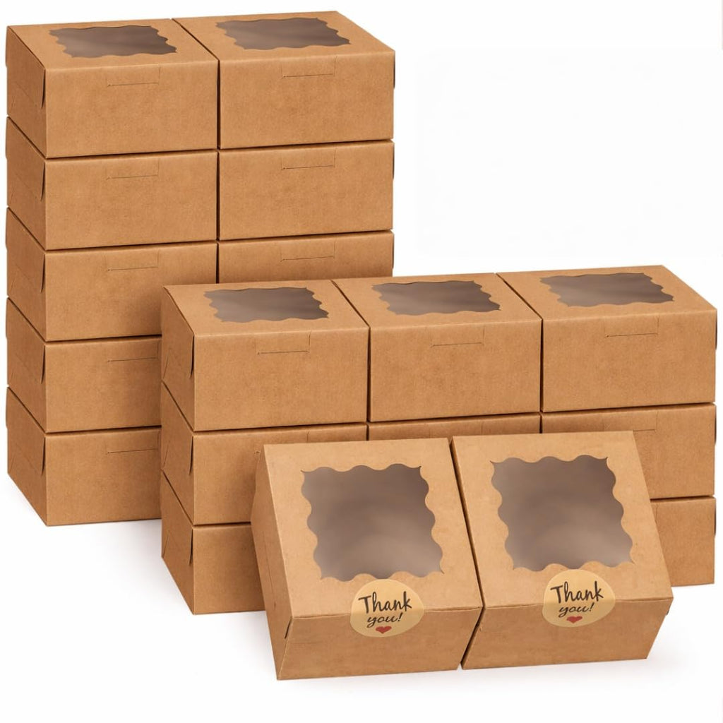 Alpha Basics Brown Brownie Boxes