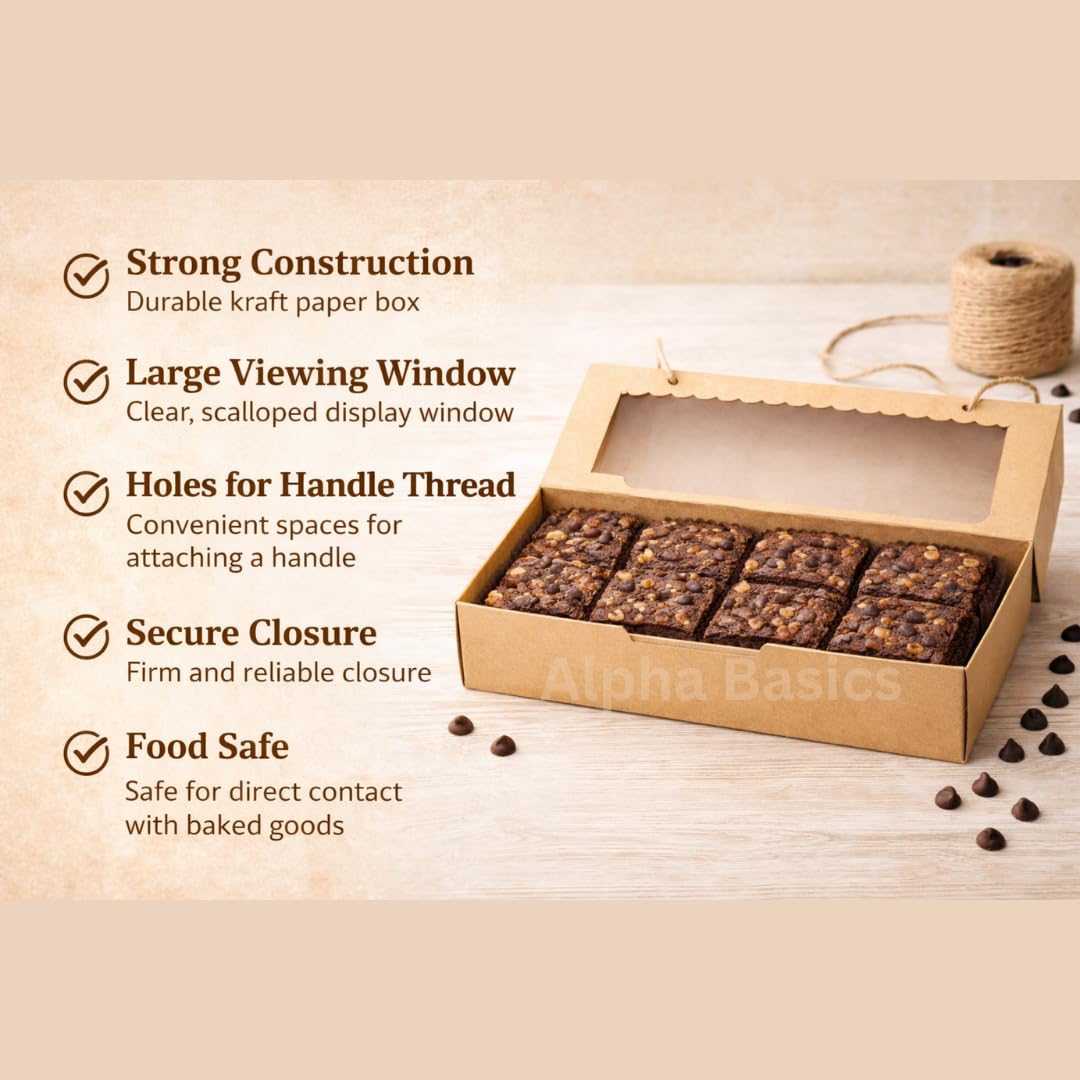 Alpha Basics Brown Brownie Boxes