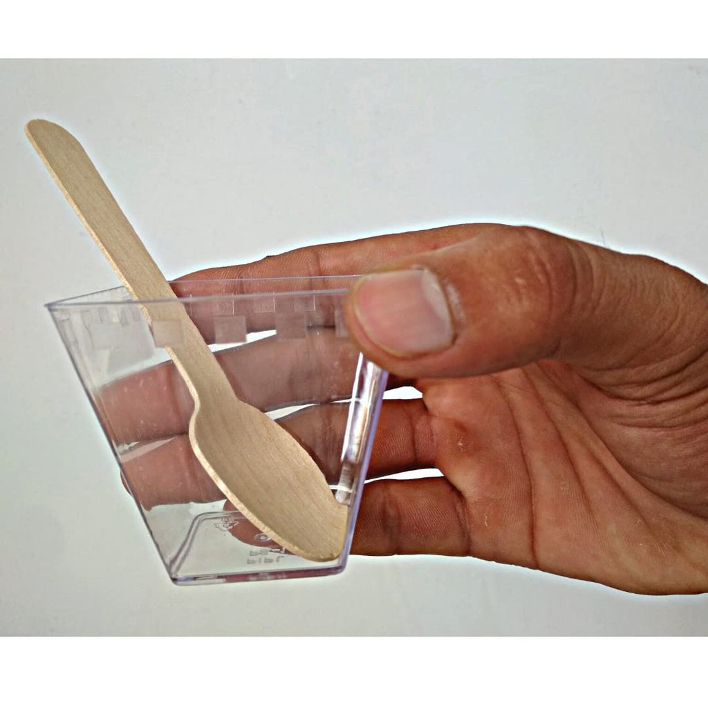 Alpha Basics 110ml (Pack of 50) Dessert Cups Pudding Multipurpose Use Ice Cream Cups