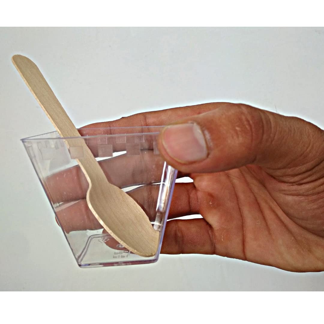 Alpha Basics 110ml (Pack of 50) Dessert Cups Pudding Multipurpose Use Ice Cream Cups