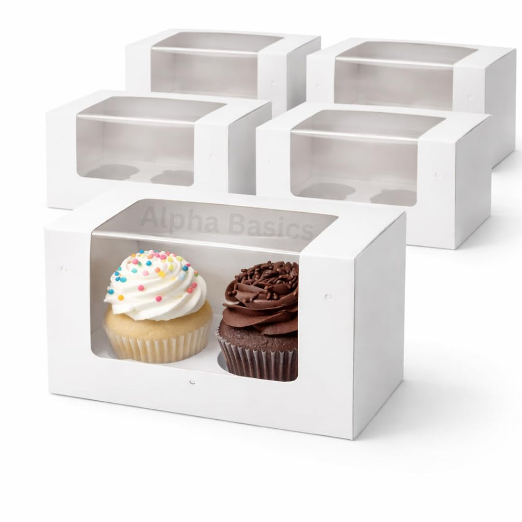 Alpha Basics Kraft Cupcake Box