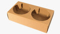 50PCS Paper Craft Drink Carrier for 2 Cups Glass Holder