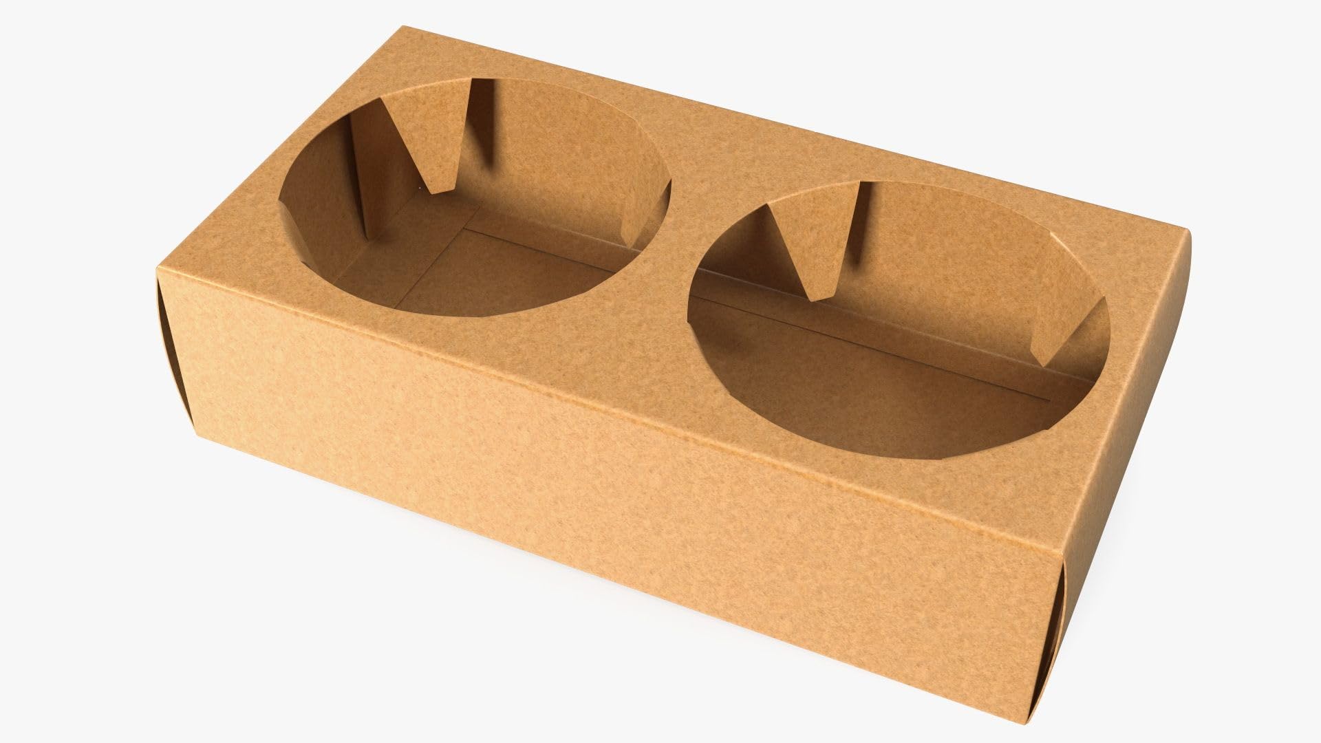 50PCS Paper Craft Drink Carrier for 2 Cups Glass Holder