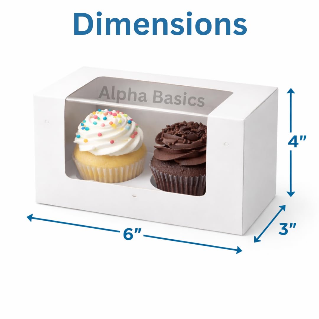 Alpha Basics Kraft Cupcake Box