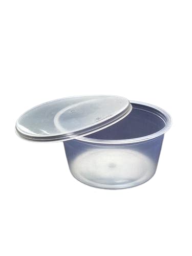 Alpha Basics 100ml (Pack of 100) Plastic Container with Lid