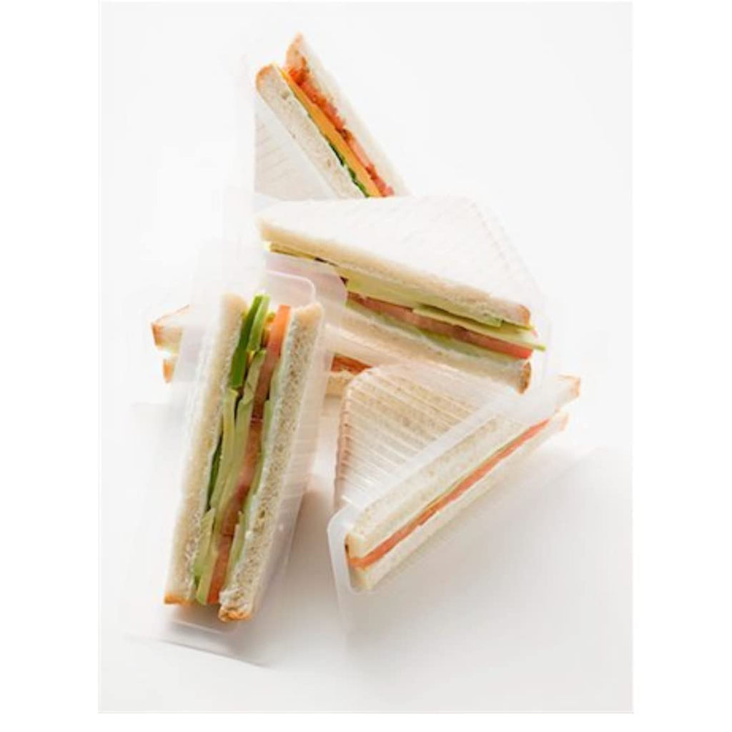 Alpha Basics Plastic Triangle Sandwich Box (Pack of 20)