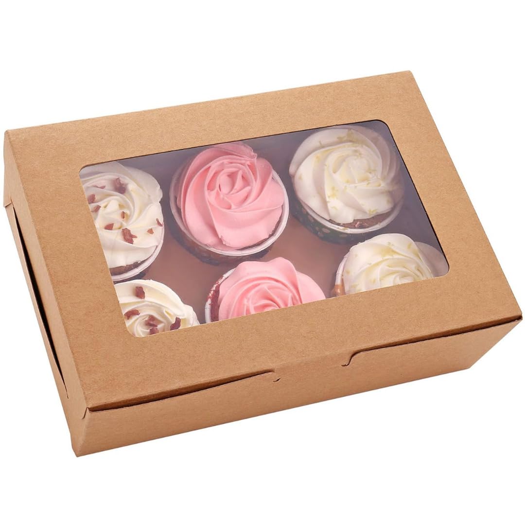 Alpha Basics Kraft Cupcake Box