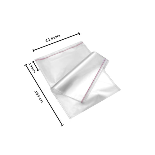 Alpha Basics 11x16 Self Sealing Adhesive Pouches (Pack of 100) Multipurpose cellophane bags