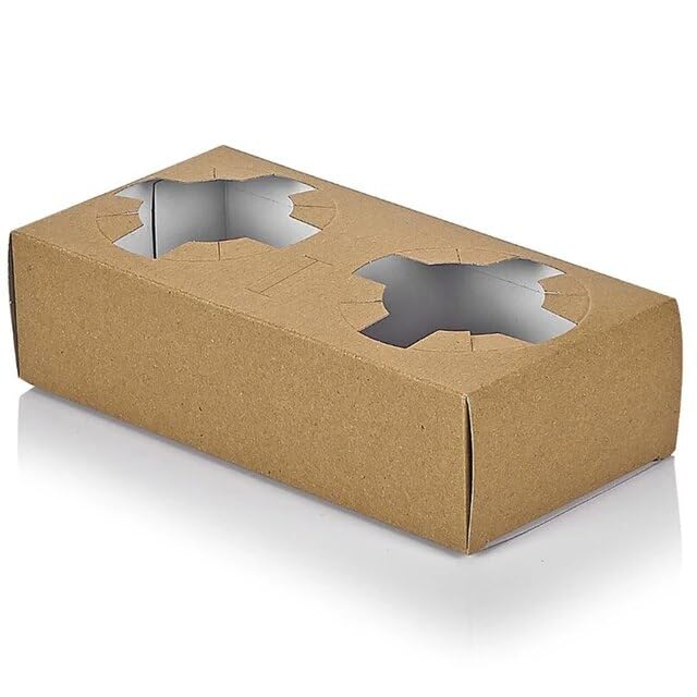 50PCS Paper Craft Drink Carrier for 2 Cups Glass Holder