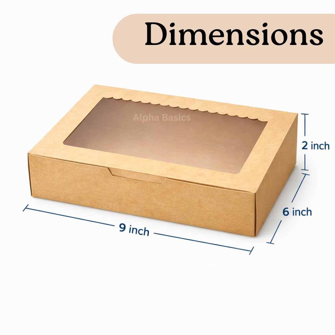 Alpha Basics Brown Brownie Boxes