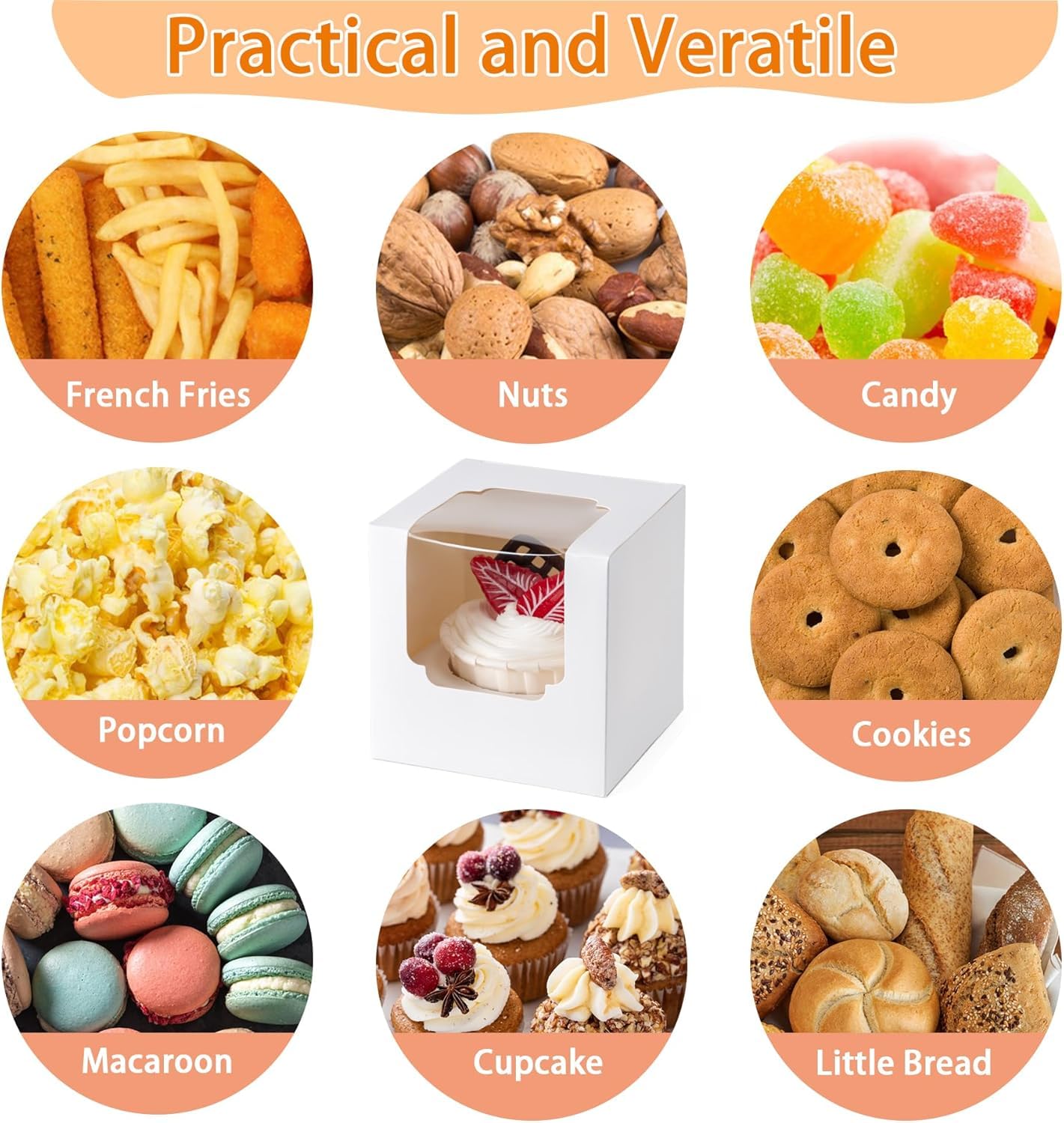 Alpha Basics Kraft Cupcake Box