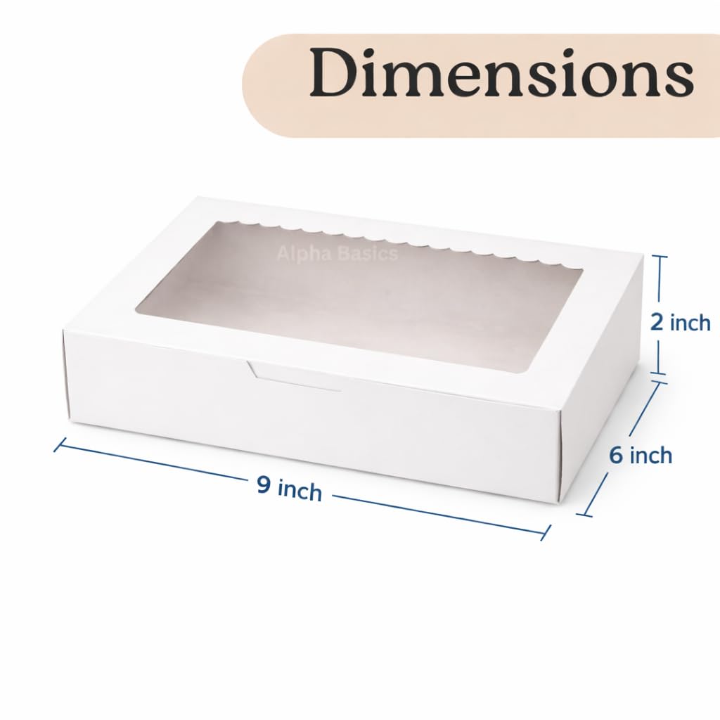 Alpha Basics Brown Brownie Boxes