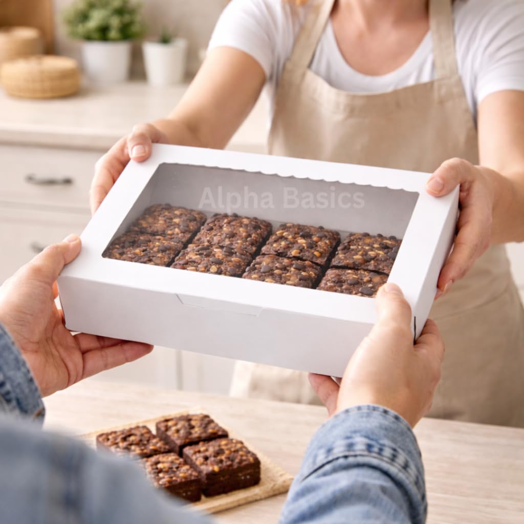 Alpha Basics Brown Brownie Boxes