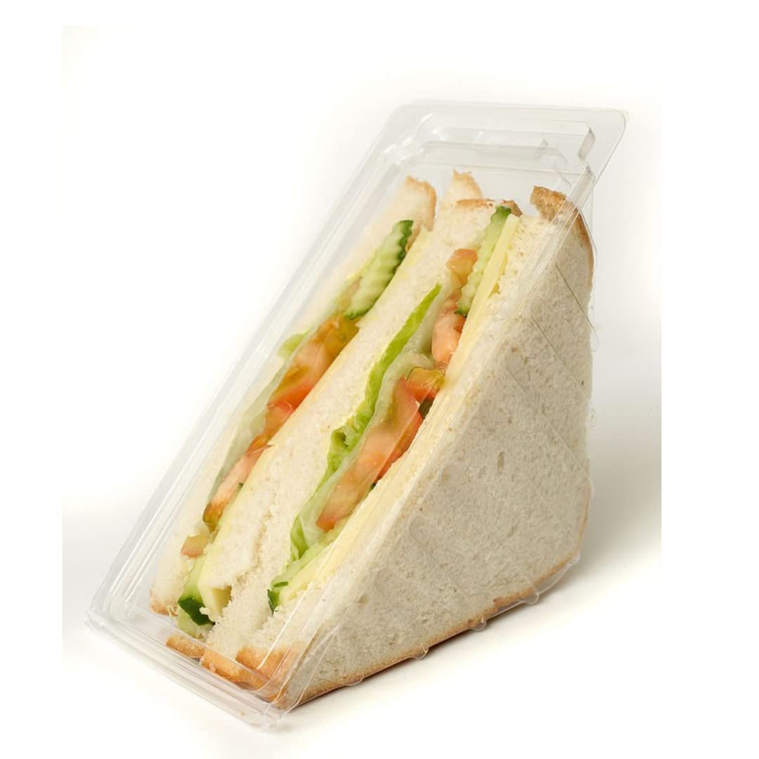 Alpha Basics Plastic Triangle Sandwich Box (Pack of 20)