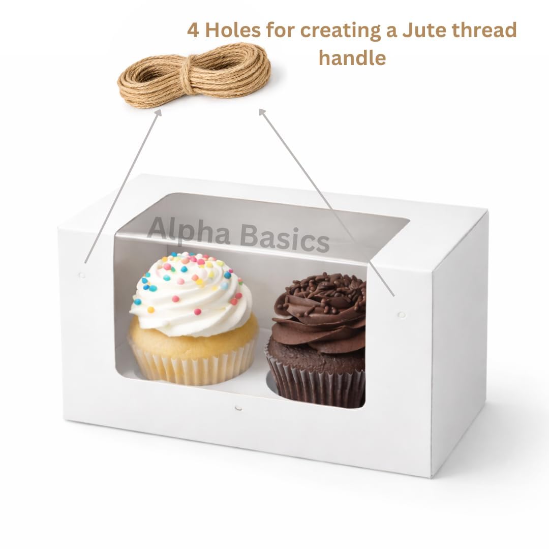 Alpha Basics Kraft Cupcake Box