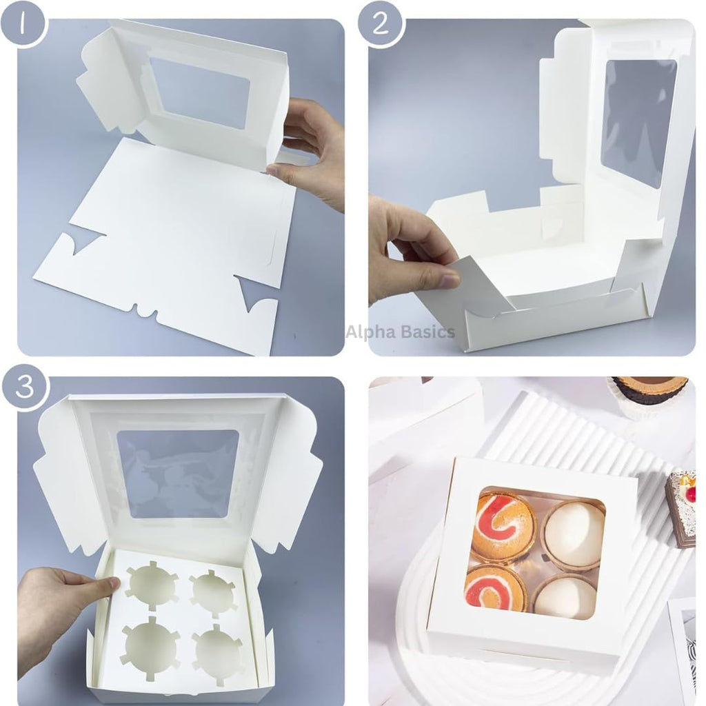 Alpha Basics Kraft Cupcake Box