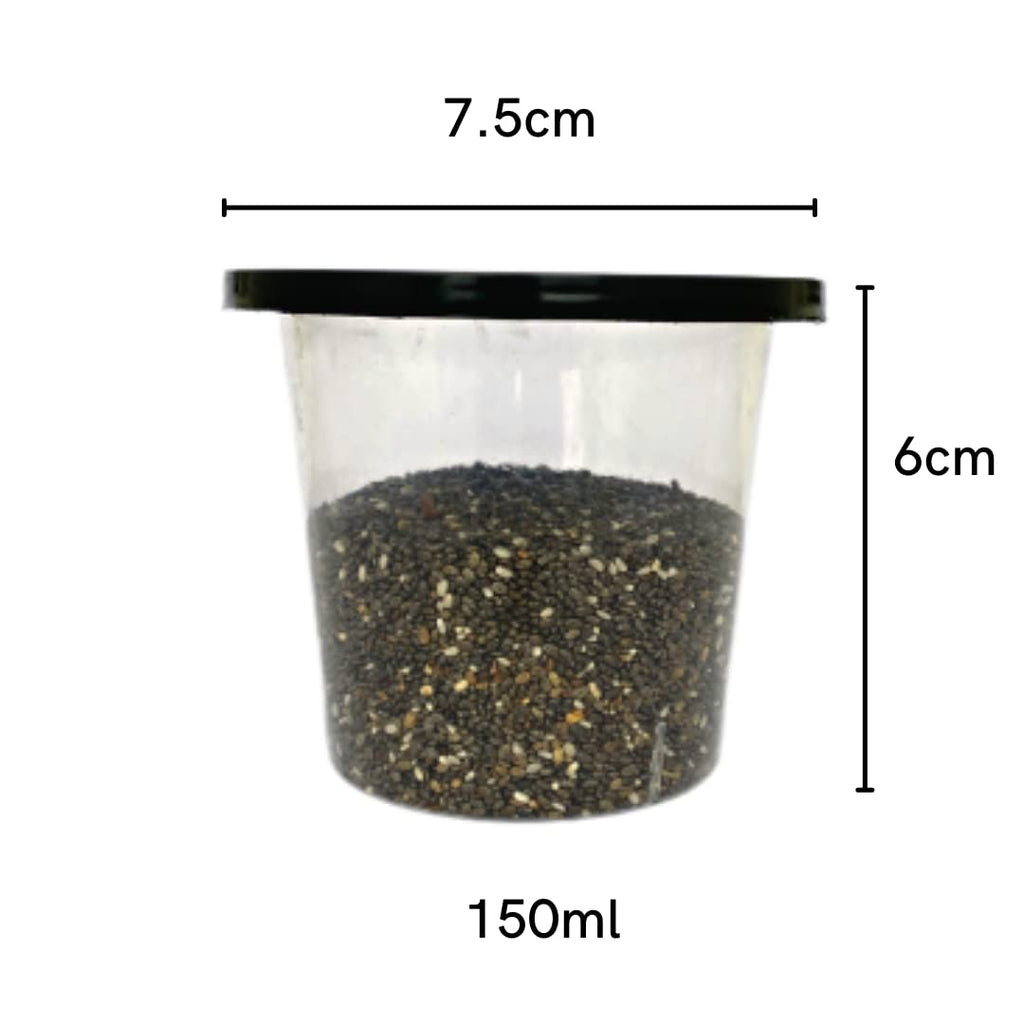 Alpha Basics 150ml Plastic Mini Kitchen Storage Boxes (Pack of 20)