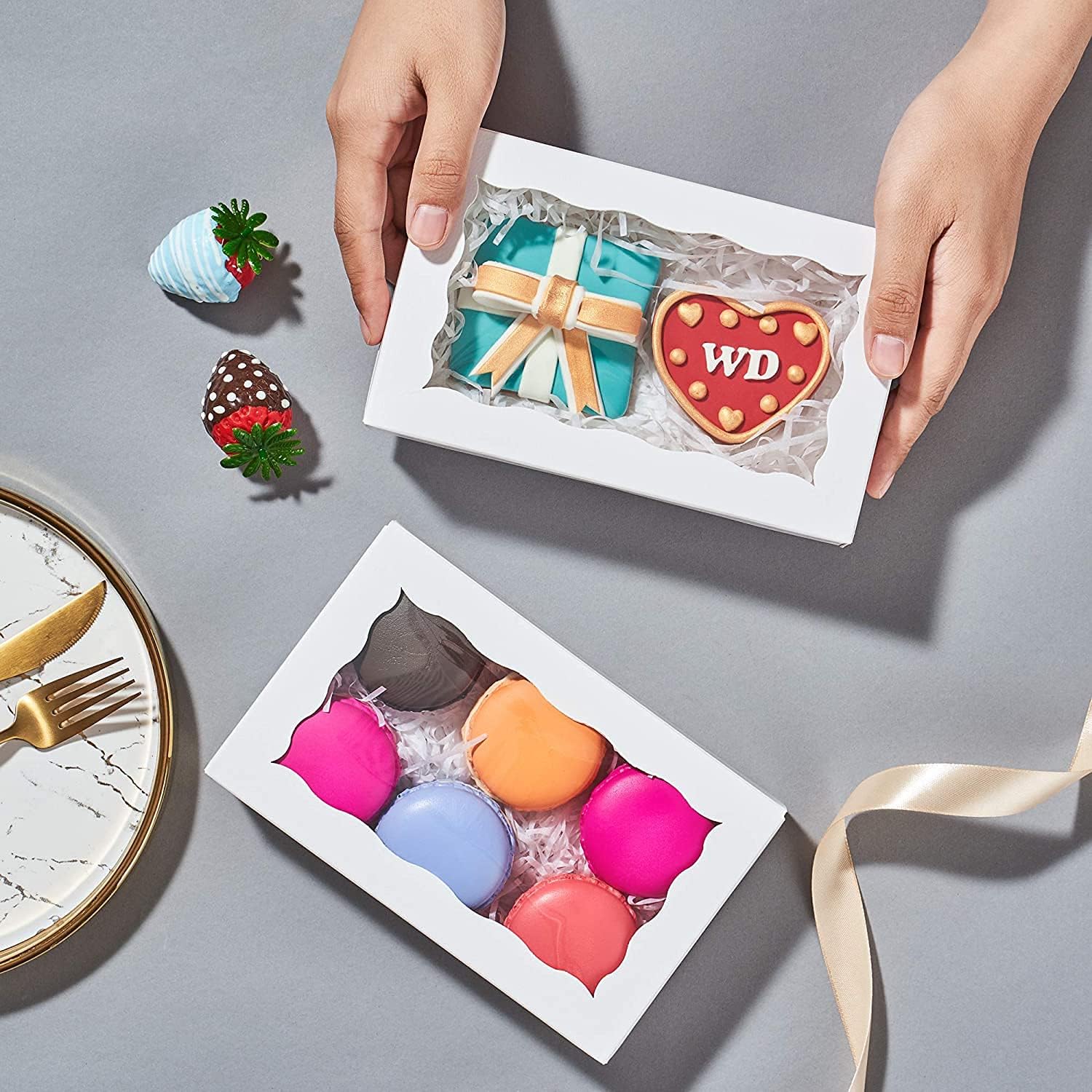 Alpha Basics Brown Brownie Boxes