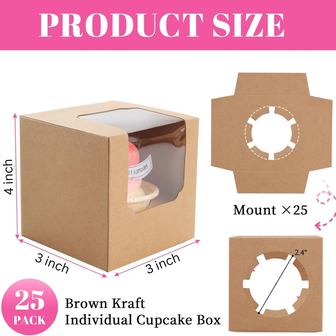Alpha Basics Kraft Cupcake Box