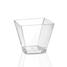 Alpha Basics 5.5 Oz (170ml) Pack of 100 Plastic Dessert Cup Tasting Sample Shot Cup